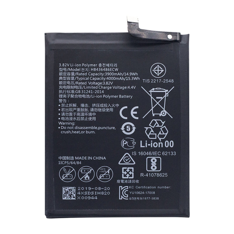 Huawei P20 Pro, Mate 10, Mate 10Pro, View 20, Mate 20RS, Honor 20Pro, Mate20 Bateria HB436486ECW OEM