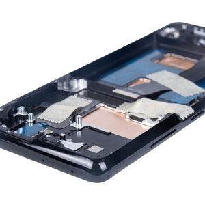 Samsung Galaxy S21 Ultra 5G G998B Ecrã e digitalizador com moldura Phantom Black Soft-OLED