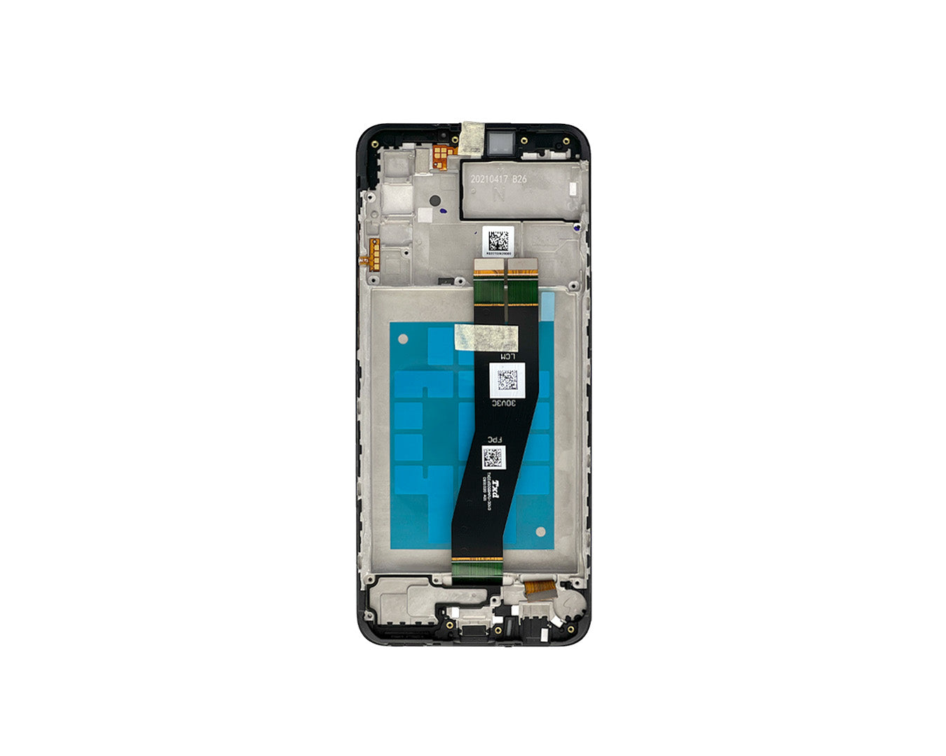 Samsung Galaxy A02s A025G (EU) Display And Digitizer With Frame Black Service Pack