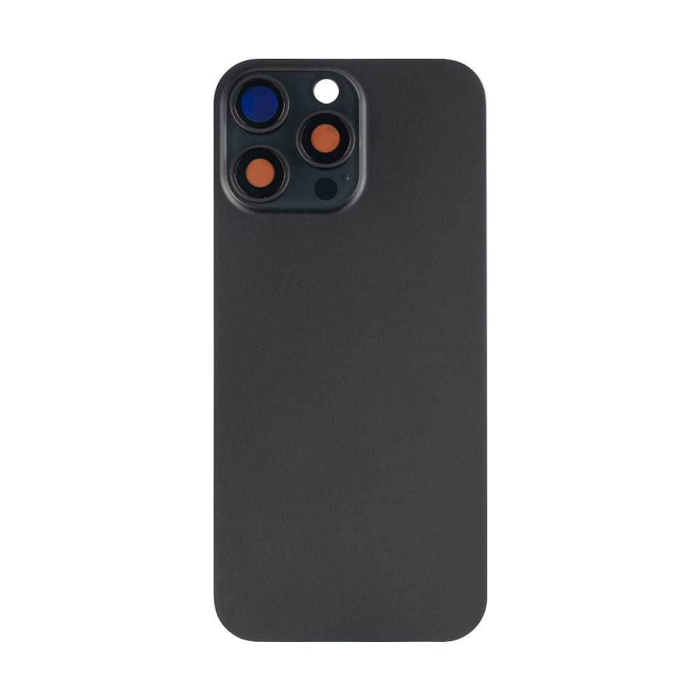 For Apple 16 Pro Max, vidro traseiro sem NFC, moldura da câmara ampliada, titânio preto compatível