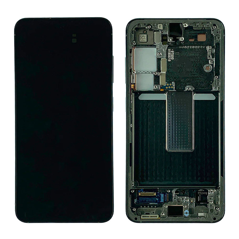 Samsung Galaxy S23 S911B Ecrã e digitalizador com moldura Pacote de assistência verde