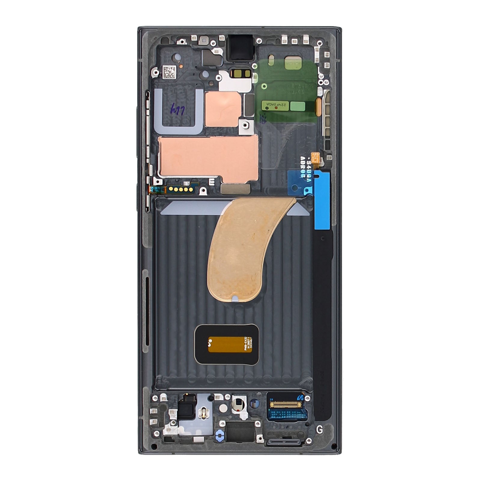 Samsung Galaxy S23 Ultra S918B Ecrã e digitalizador com moldura Pacote de assistência verde