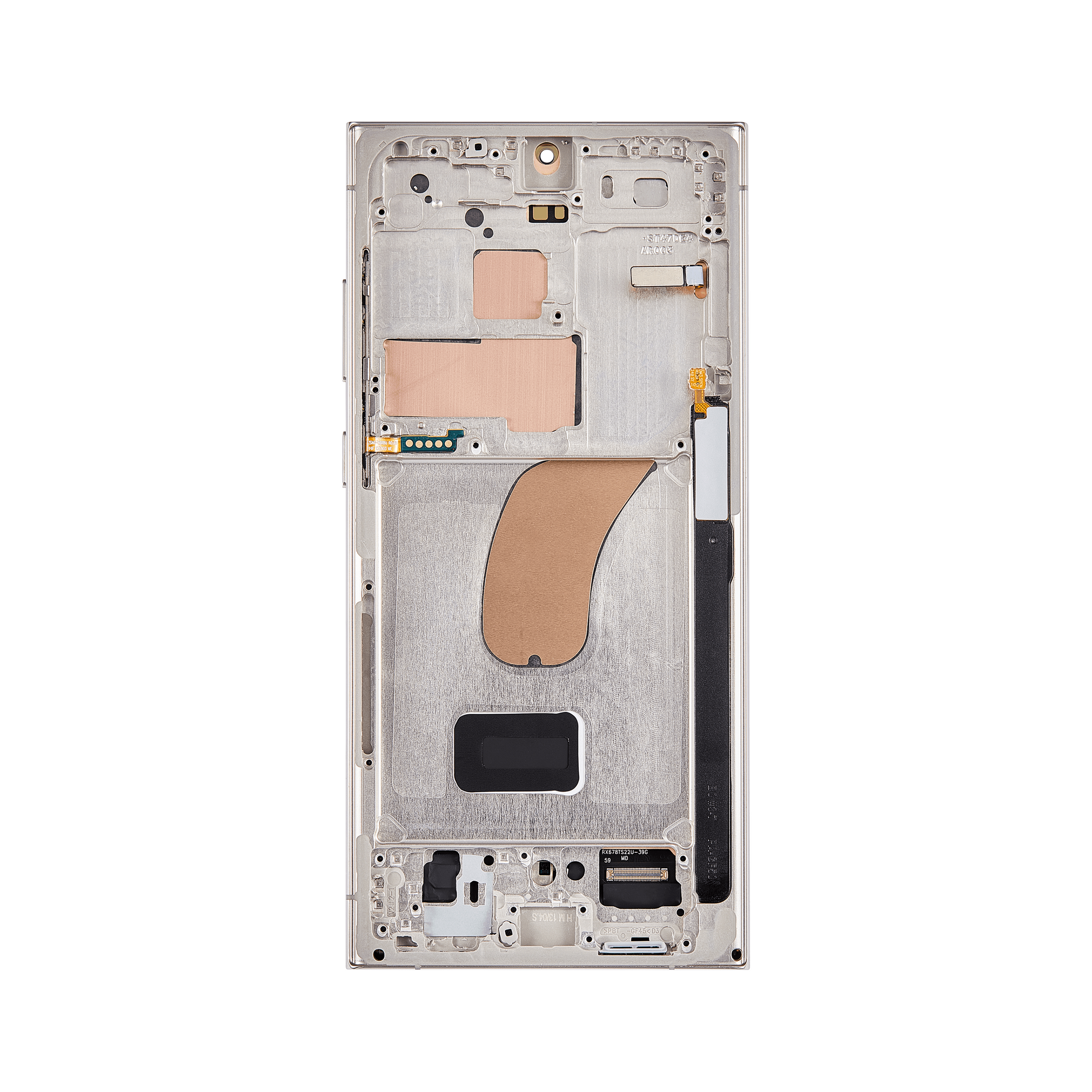 Samsung Galaxy S23 Ultra S918B Ecrã e digitalizador com moldura Pack de serviços Cream