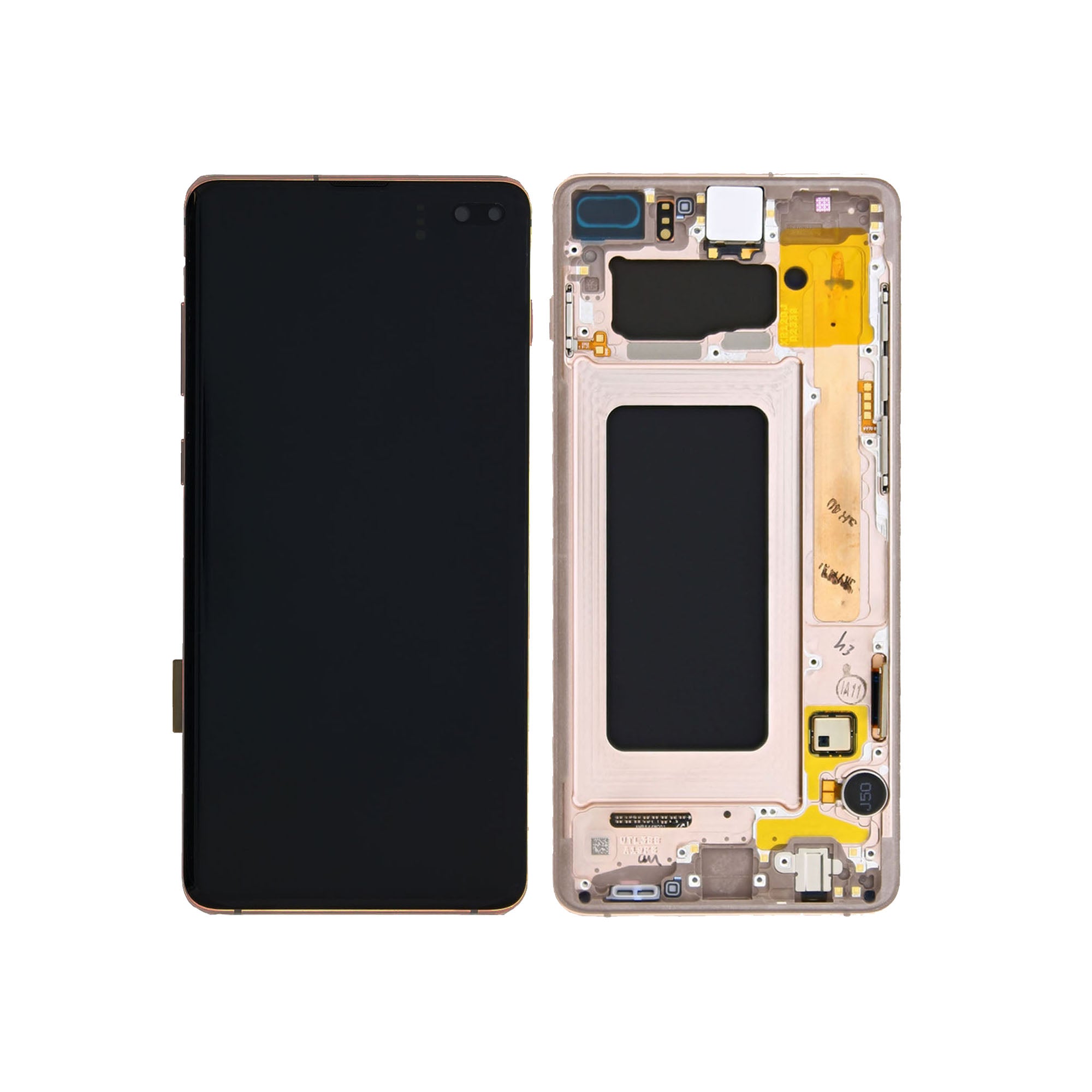 Samsung Galaxy S10 Plus G975F Ecrã e digitalizador com moldura Ceramic White Service Pack