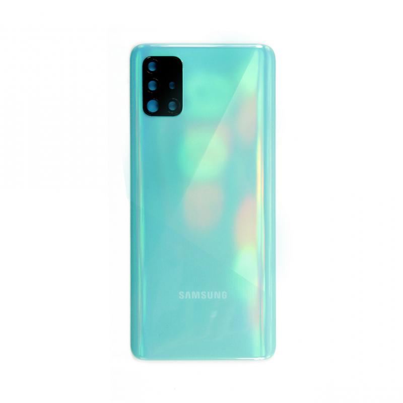 Capa traseira Samsung Galaxy A51 A515F com lente prismática azul OEM