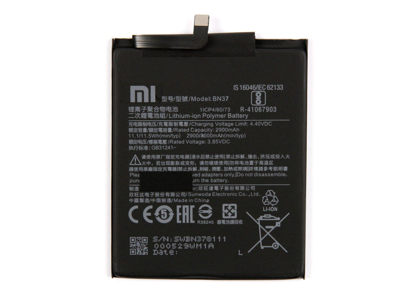 Xiaomi Redmi 6, Redmi 6A Bateria BN37 OEM
