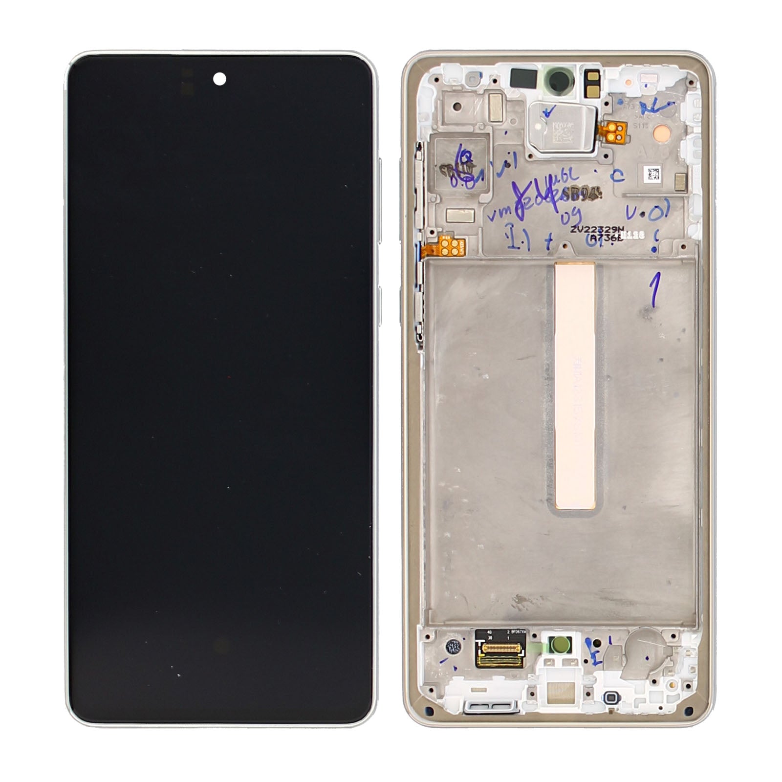 Samsung Galaxy A73 5G A736 Display e Digitalizador com Moldura Branca Service Pack