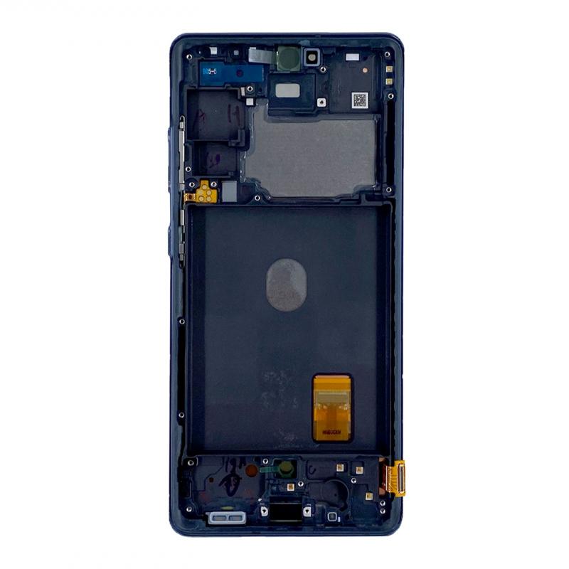 Samsung Galaxy S20 FE G780F, 5G G781B Ecrã e digitalizador com moldura Cloud Navy Service Pack