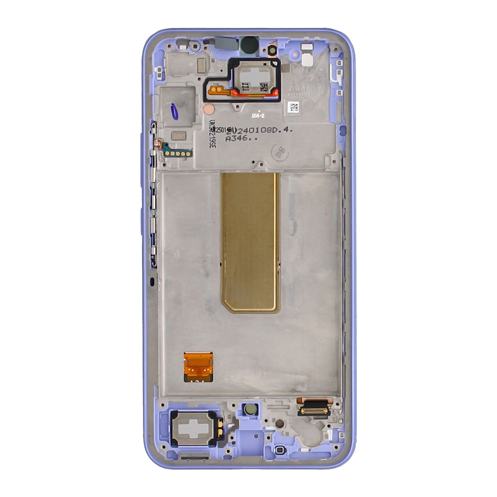 Samsung Galaxy A34 5G A346B Ecrã e digitalizador com moldura Pacote de assistência violeta