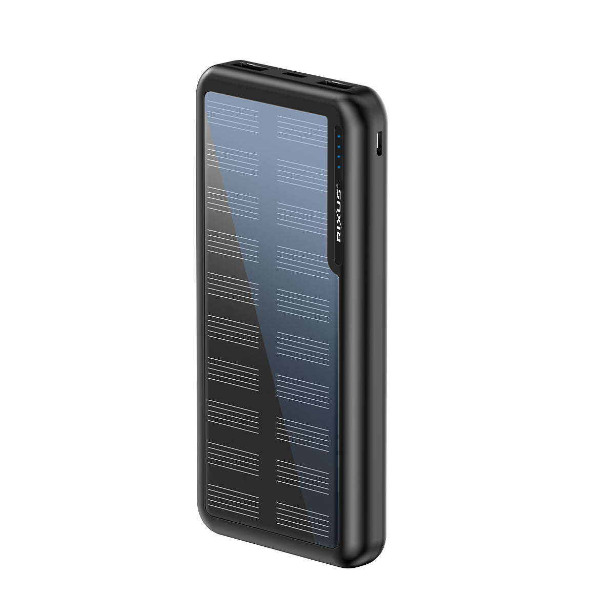 Banco de energia solar Rixus RXPB45 10000 mAh Preto