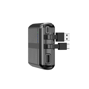 Rixus RXPB47 Solar Powerbank 20000 mAh com cabos incorporados Preto