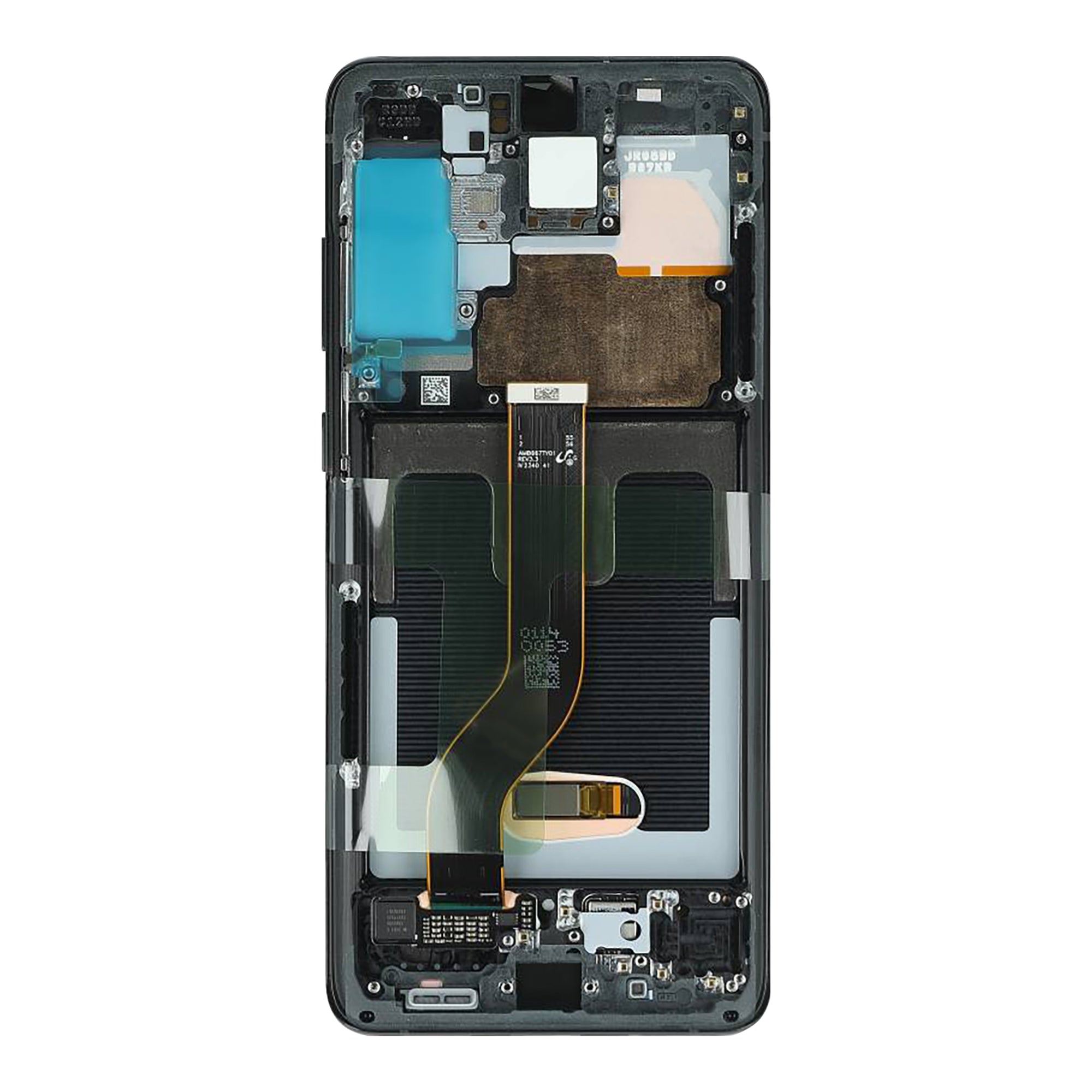 Samsung Galaxy S20 Plus G985F, S20 Plus 5G G986F Ecrã e digitalizador com moldura Cosmic Black Service Pack