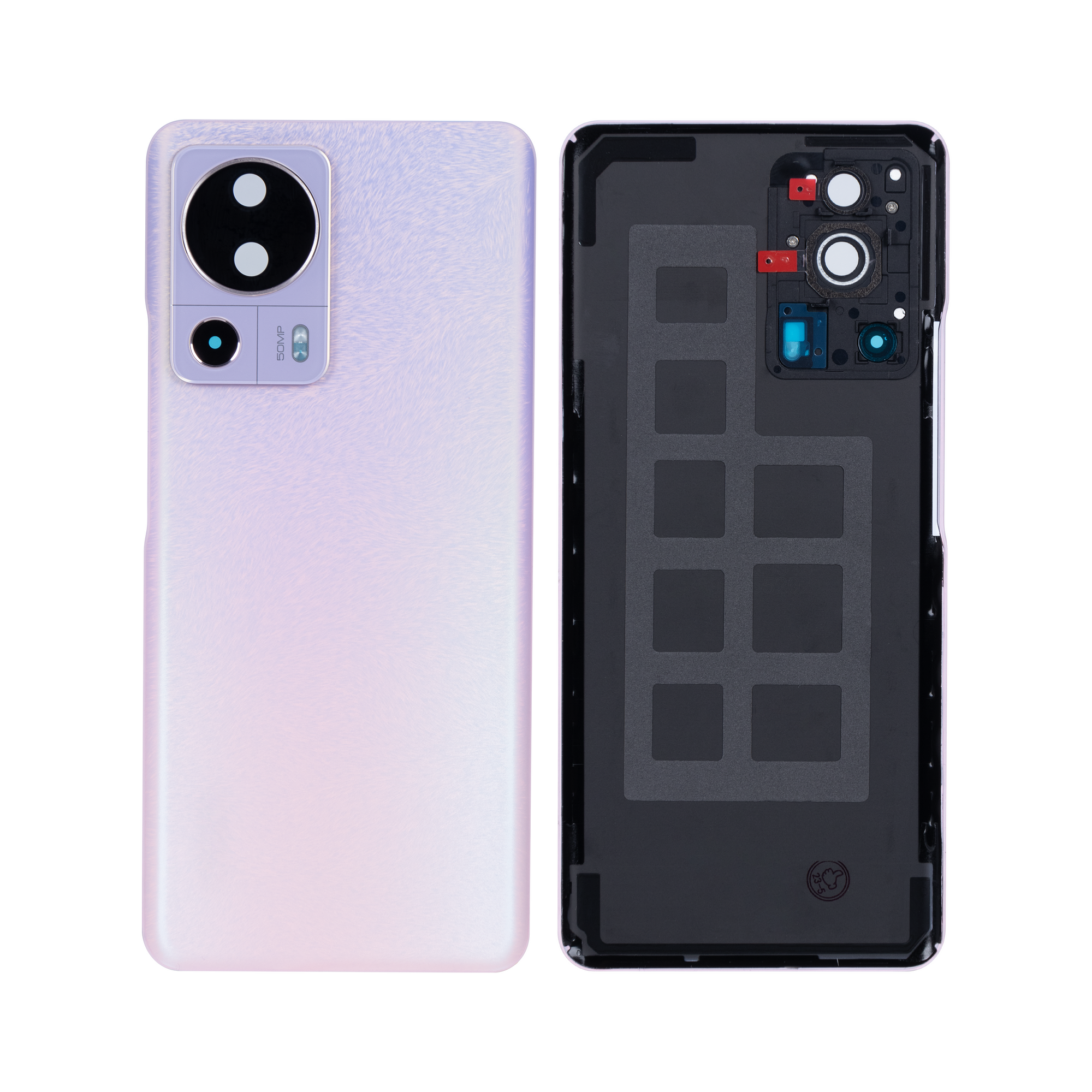Xiaomi 13 Lite Tampa traseira com lente Lite Rosa OEM
