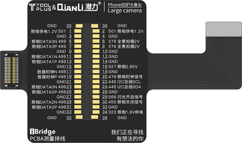 Kit de teste de cabos QIANLI iBridge ToolPlus PCBA For Apple 6s/5.5