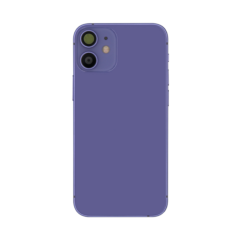 For Apple 12 Mini Carcaça com peças pequenas Roxo OEM