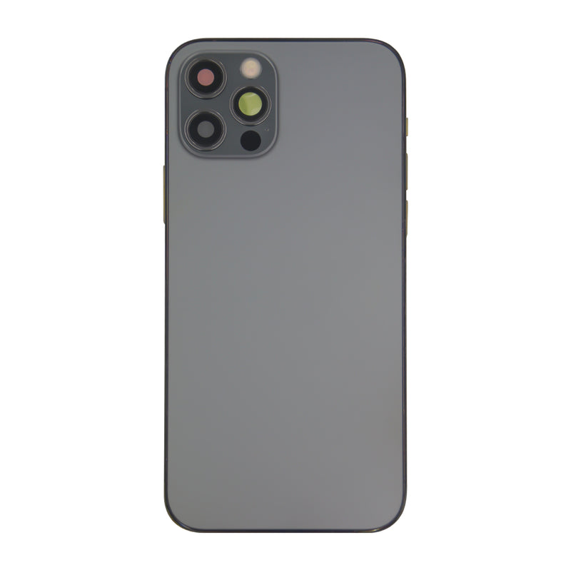 For Apple 12 Pro Carcaça com peças pequenas Grafite OEM