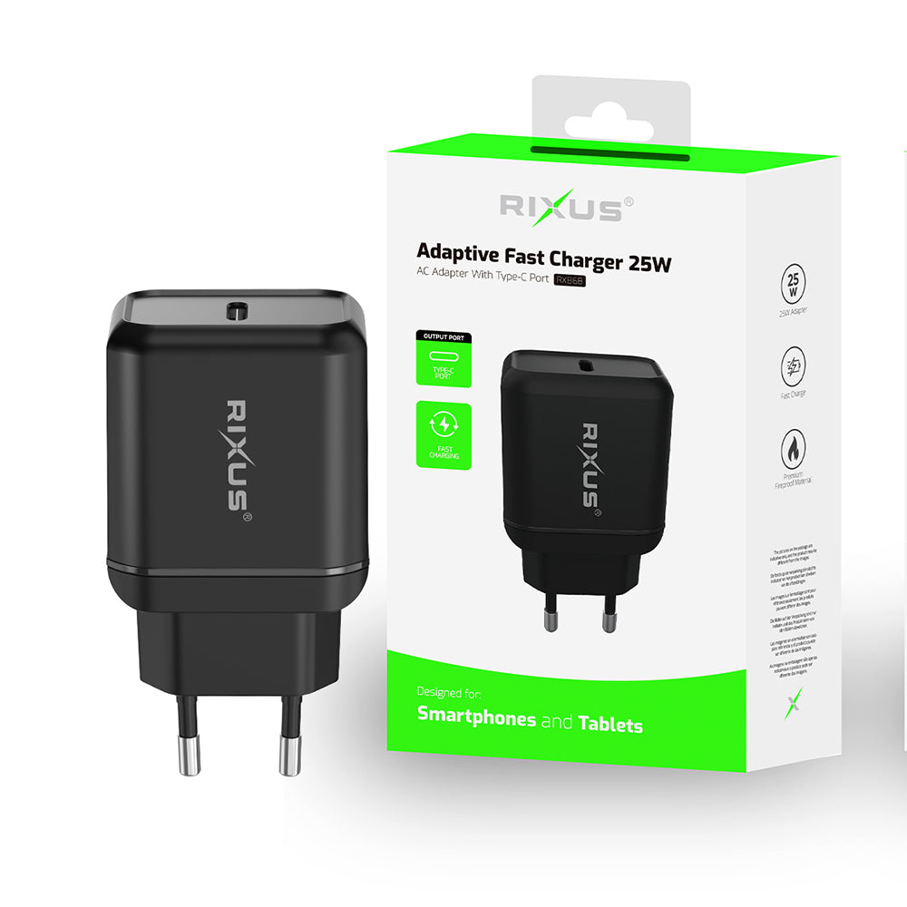 Carregador rápido adaptável Rixus RX86B 25W