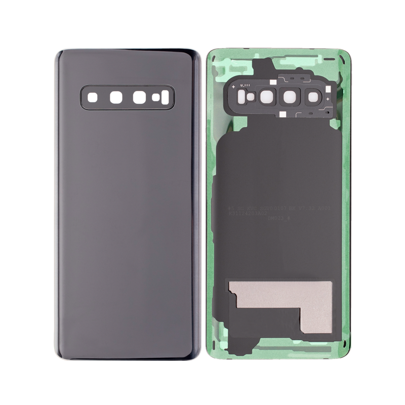 Capa traseira Samsung Galaxy S10 G973F com lente prismática preta OEM