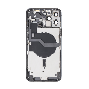 For Apple 12 Pro Max Carcaça com peças pequenas Grafite OEM