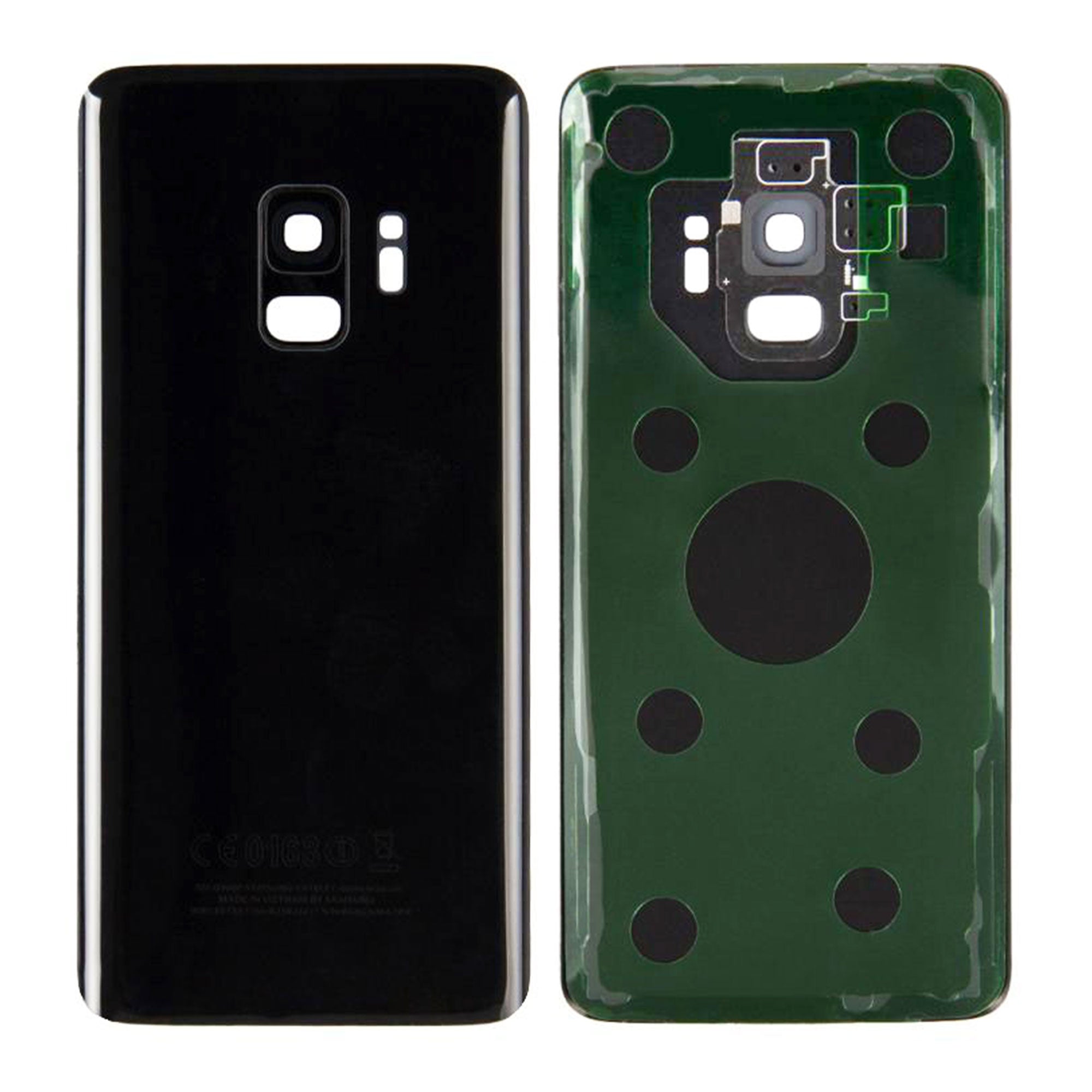 Capa traseira Samsung Galaxy S9 G960F com lente Midnight Black OEM
