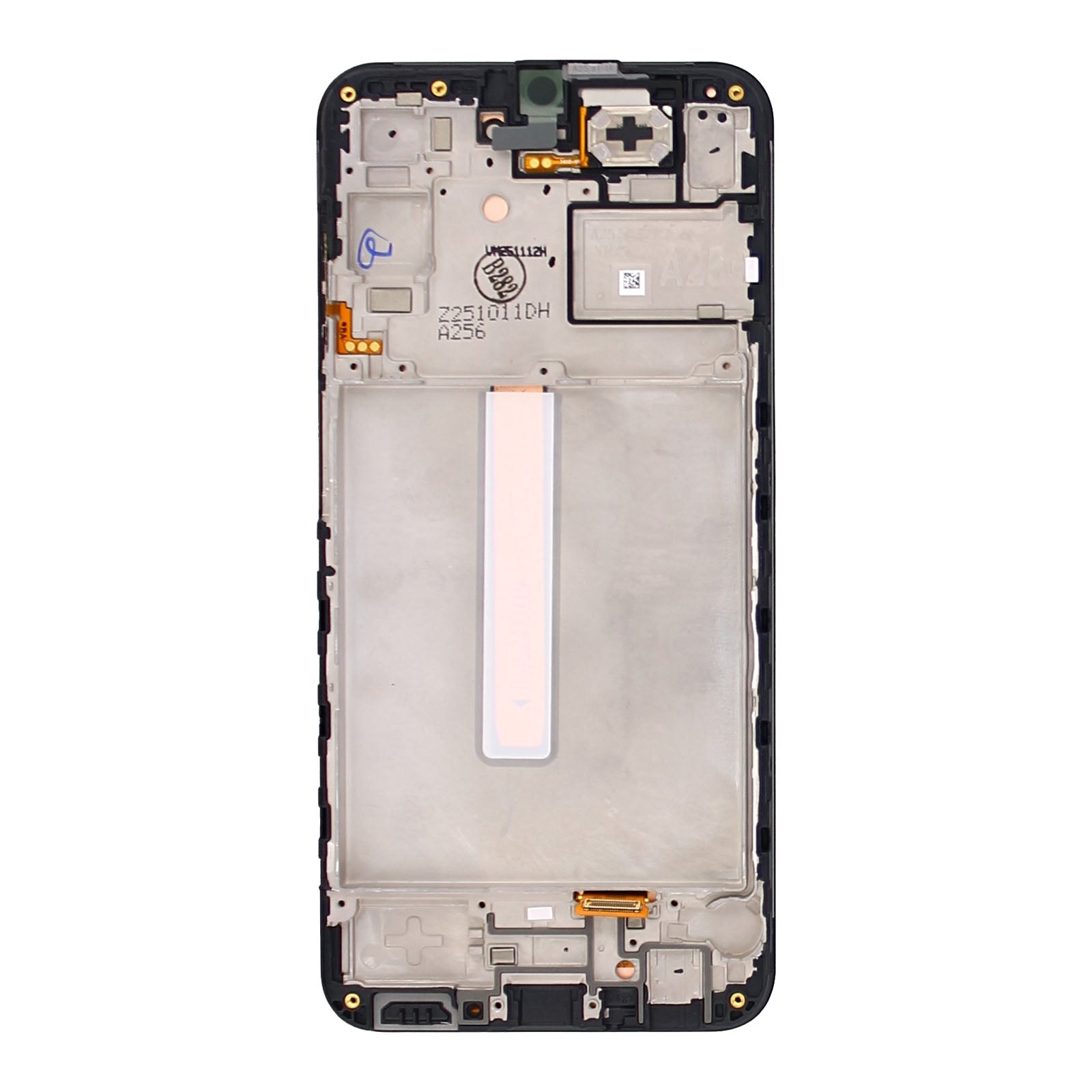 Samsung Galaxy A25 A256B Ecrã e digitalizador com moldura Preto Service Pack