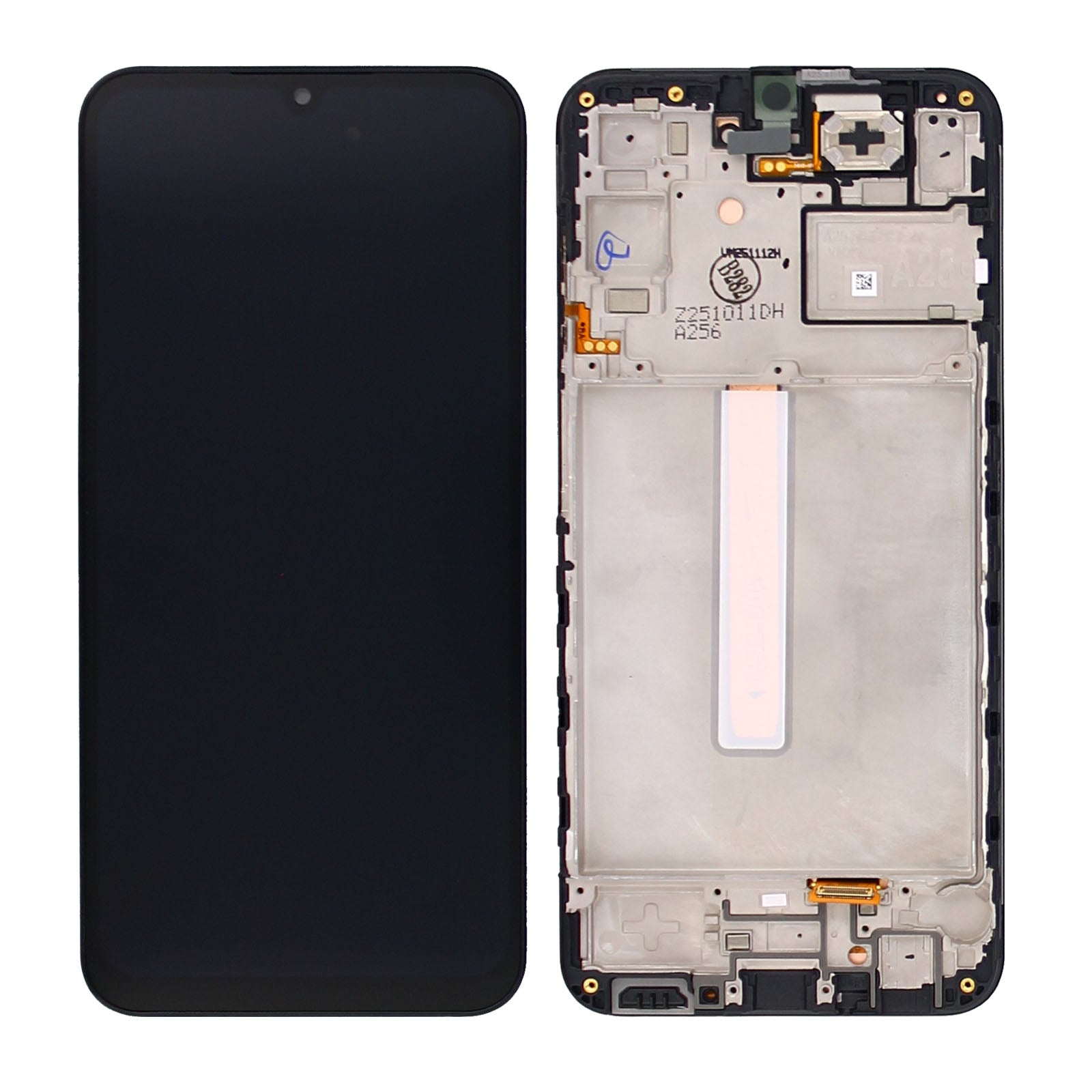 Samsung Galaxy A25 A256B Ecrã e digitalizador com moldura Preto Service Pack