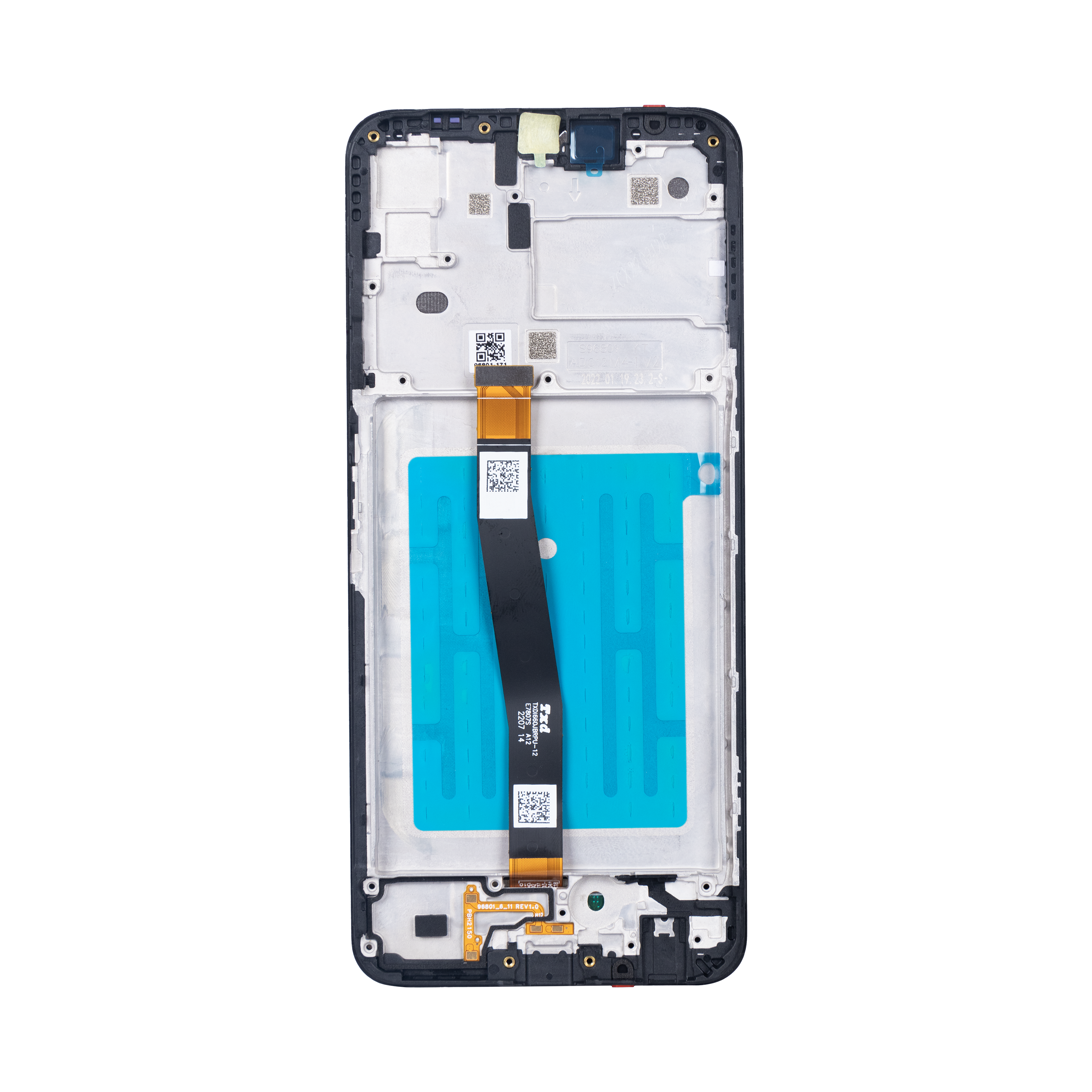 Samsung Galaxy A22 5G A226B Ecrã e digitalizador com moldura Preto OEM