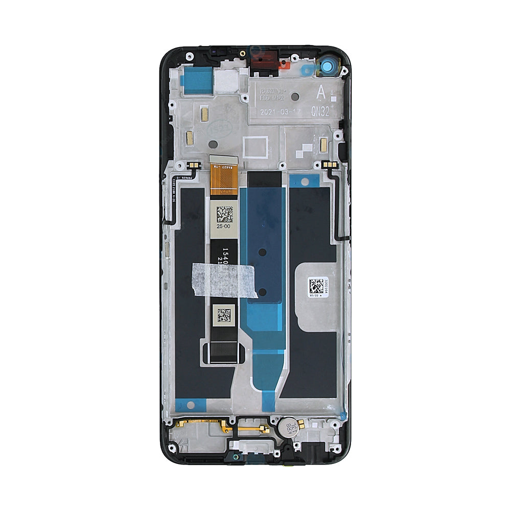 Realme 8 5G, Narzo 30 5G Ecrã e digitalizador com moldura prateada OEM