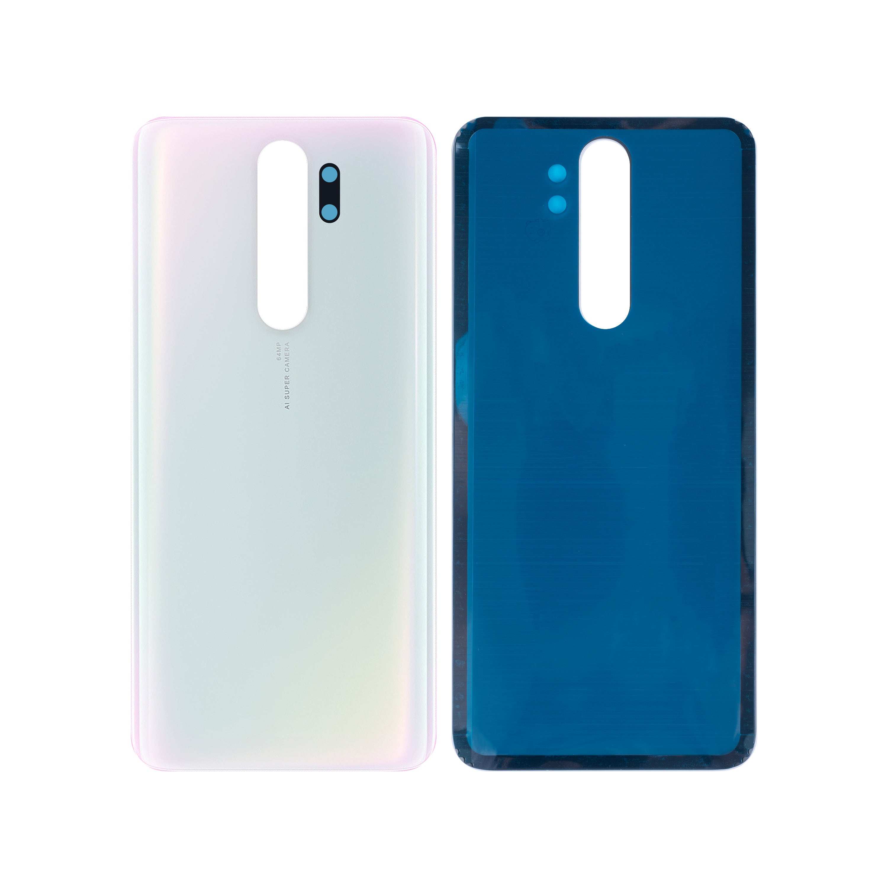 Capa traseira compatível com Xiaomi Redmi Note 8 Pro Branca OEM