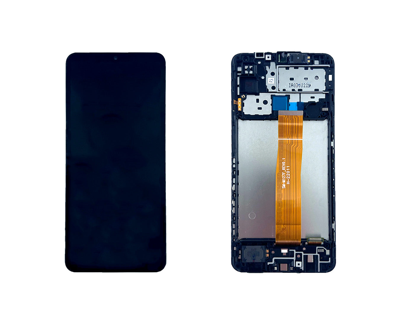 Samsung Galaxy M12 M127F Ecrã e digitalizador com moldura Preto Service Pack