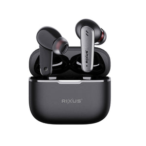 Rixus RXBH33 Auriculares com som HIFI Auriculares sem fios Preto