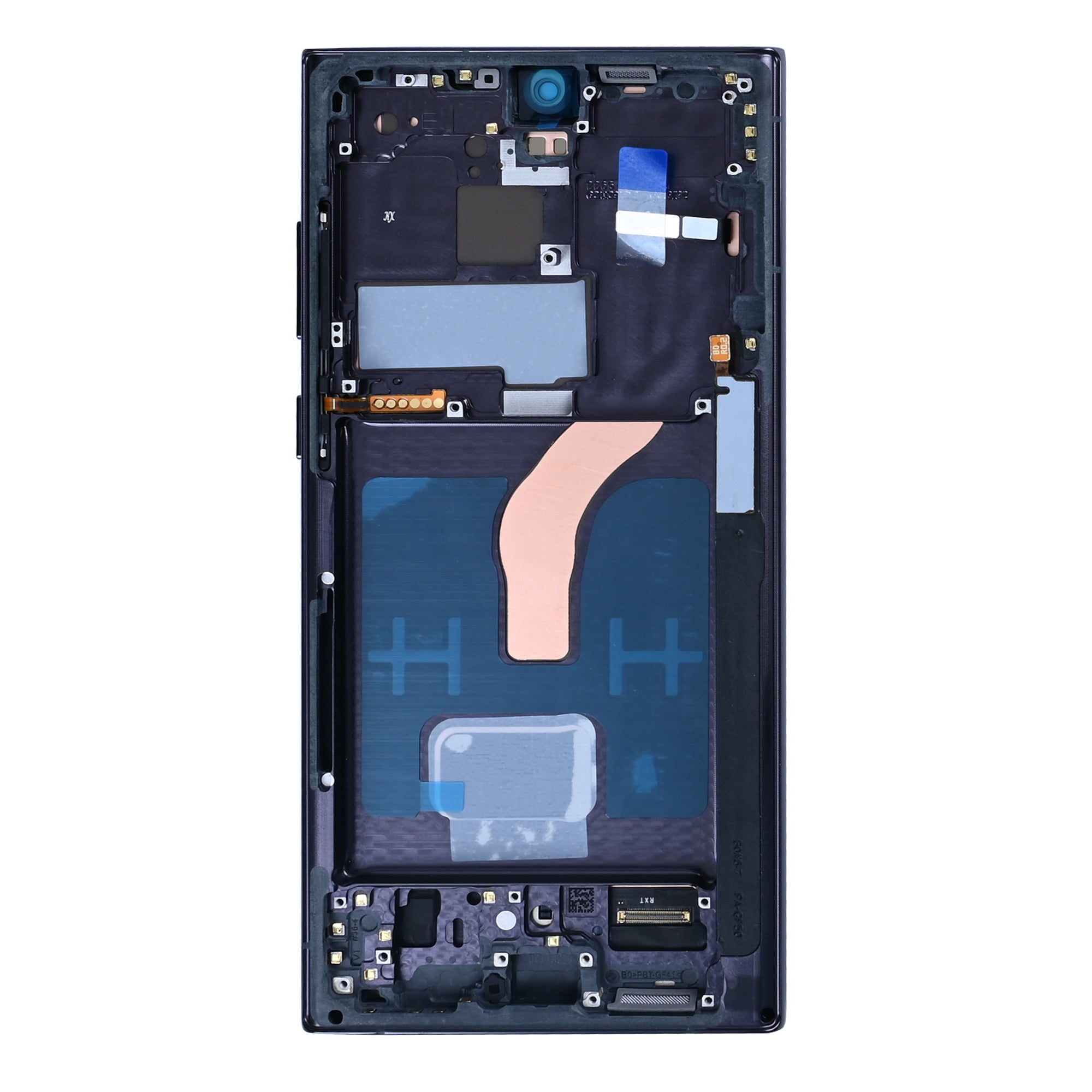 Samsung Galaxy S22 Ultra 5G S908B Ecrã e digitalizador com moldura Phantom Black Soft-OLED