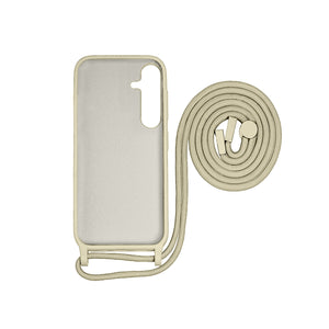 Rixus TPU Capa com fio para colar para Samsung Galaxy S24 dourado