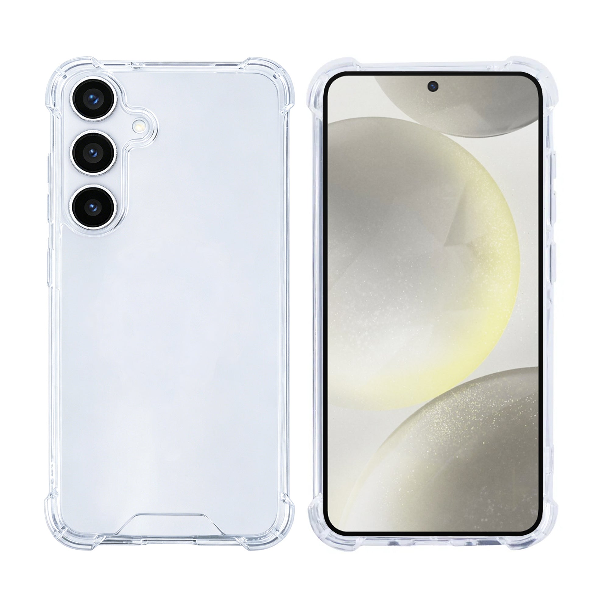 Capa anti-explosão Rixus para Samsung Galaxy S24, S25 Transparente