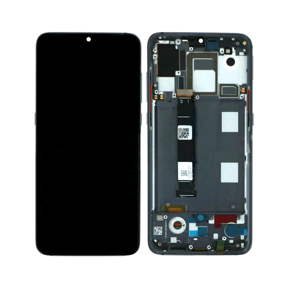 Ecrã e digitalizador Xiaomi Mi 9 com moldura preta OEM