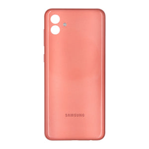 Capa traseira Samsung Galaxy A04 Core com lente rosa dourada OEM