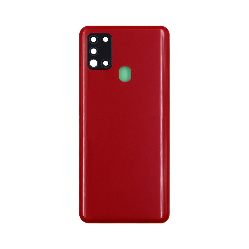 Capa traseira Samsung Galaxy A21s A217F com lente vermelha OEM