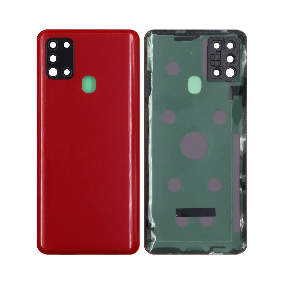 Capa traseira Samsung Galaxy A21s A217F com lente vermelha OEM