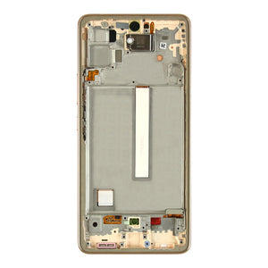 Samsung Galaxy A53 5G A536B Ecrã e digitalizador com moldura Peach Service Pack