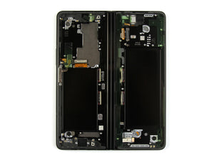 Samsung Galaxy Z Fold3 F926B Ecrã principal e digitalizador com moldura Phantom Black Service Pack
