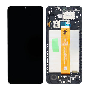 Samsung Galaxy A12s A127F Ecrã e digitalizador com moldura preta Pacote de serviço
