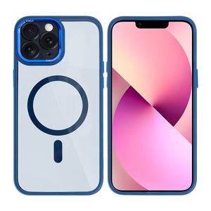 Rixus Classic 04 Case With MagSafe Compatible For Apple iPhone 11 Pro Dark Blue