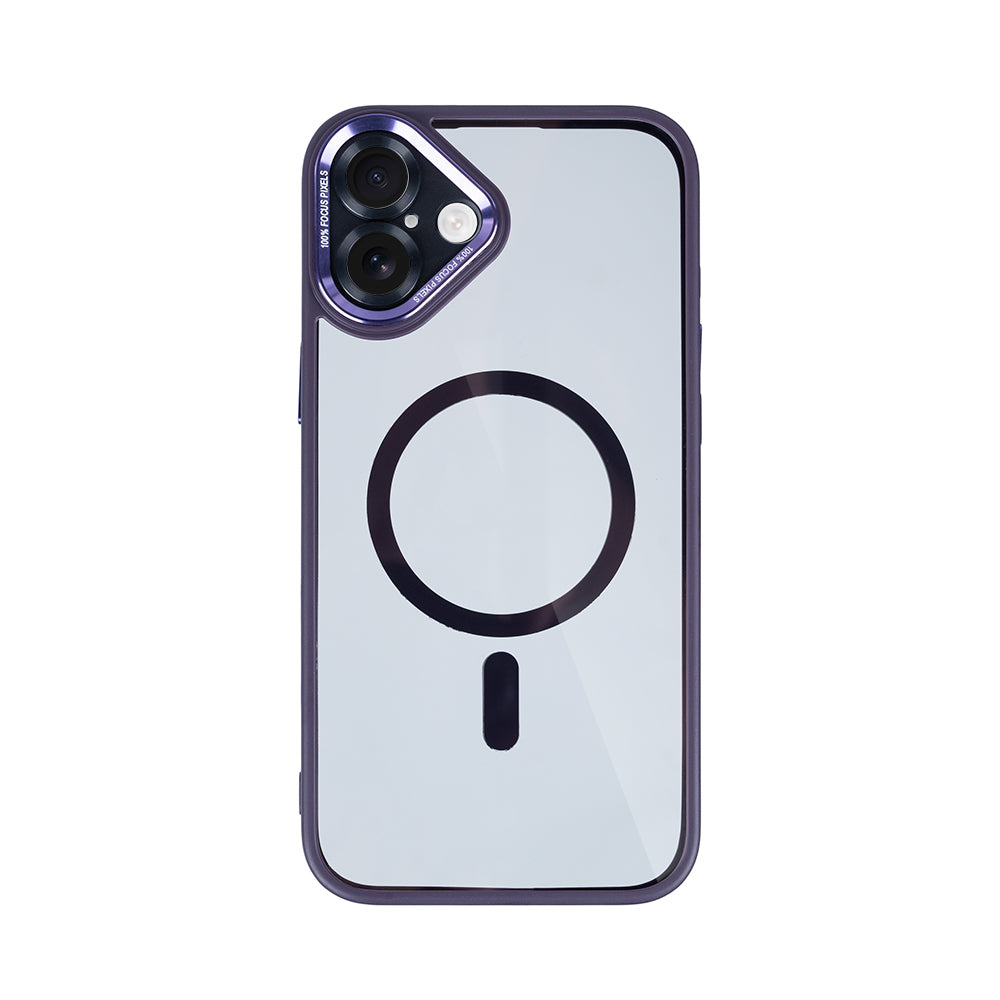 Rixus Classic 04 Case With MagSafe Compatible For Apple iPhone 16 Purple