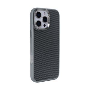 Rixus Mag Carbon With MagSafe Compatible For Apple iPhone 16 Pro Max Titanium Grey