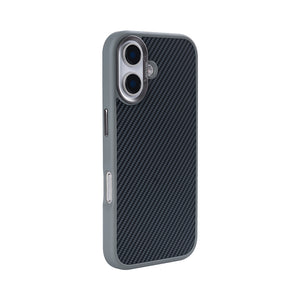 Rixus Mag Carbon With MagSafe Compatible For Apple iPhone 16 Plus Titanium Grey