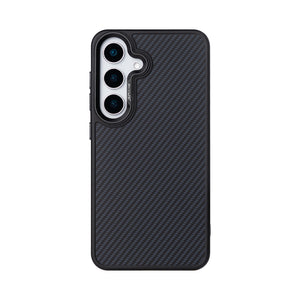 Rixus Mag Carbon With MagSafe Compatible For Samsung Galaxy S25 Plus Titanium Black