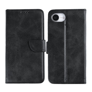 Rixus Bookcase For Apple iPhone 16e, 17e Black