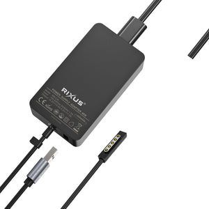 Rixus RXLC35 Carregador para Microsoft Surface 48W
