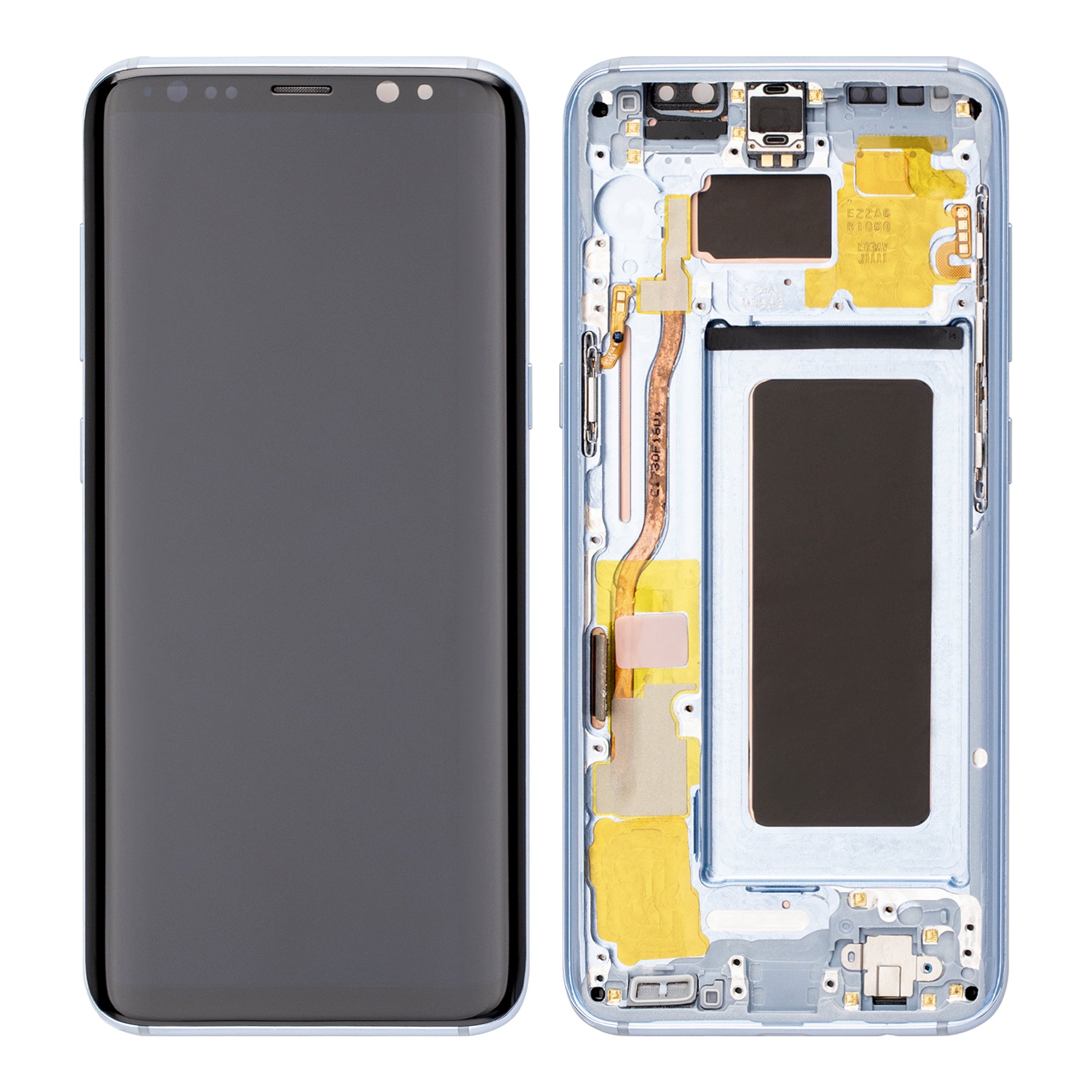 Samsung Galaxy S8 G950F Ecrã e digitalizador com moldura Pacote de assistência azul