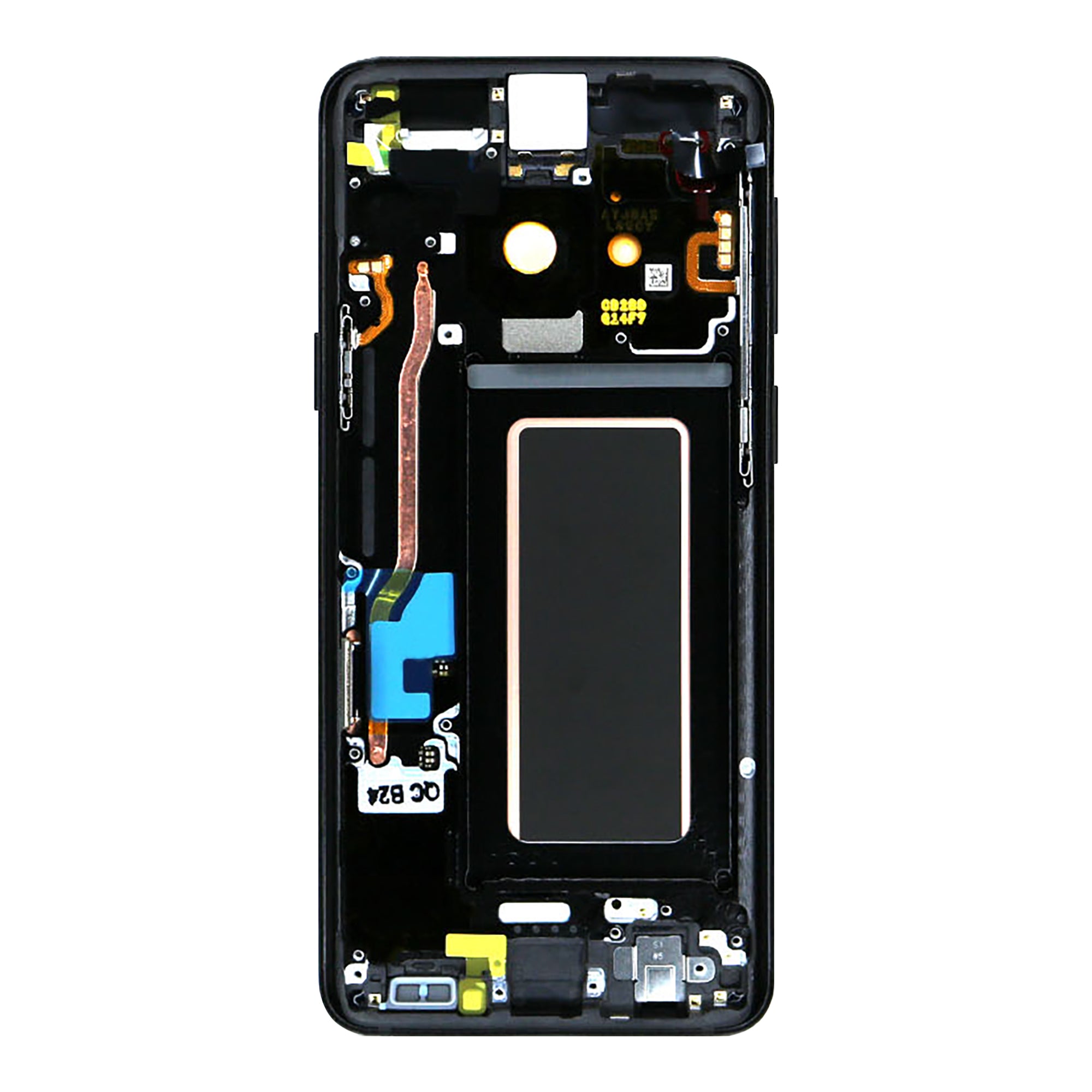 Samsung Galaxy S9 G960F Ecrã e digitalizador com moldura Midnight Black Service Pack